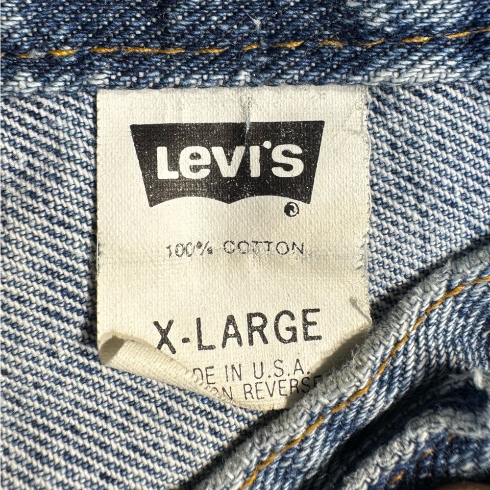 Vintage 90s Levi’s Denim Jean Jacket Men’s Size XL 70507-4890 - Picture 10 of 11